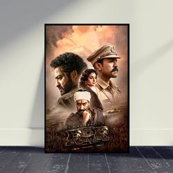 rrr movie poster wall art, room decor, living room decor, art poster for gift, vintage movie poster, movie print.jpg