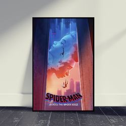 spider-man across the spider-verse movie poster wall art, room decor, living home decor, art poster for gift, movie prin