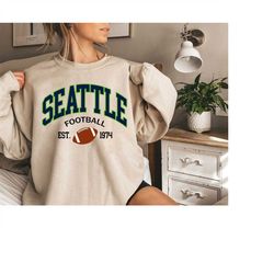 Seattle Football Sweatshirt, Seattle Football Shirt, Vintage Seattle Football Shirt, Seattle Football T-Shirt, Seattle F