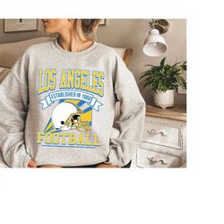 Los Angeles Football Crewneck, Los Angeles Football  Sweatshirt Shirt, Vintage Style Los Angeles Football Sweatshirt , L