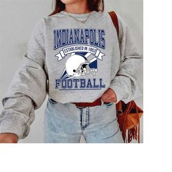 Vintage Indianapolis Football Crewneck Sweatshirt, Indianapolis Football Sweatshirt, Indianapolis Football Shirt, Sunday