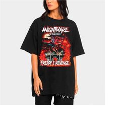 FREDDY KRUEGER Vintage Shirt, Nightmare Halloween T-shirt, Jason Voorhees T-Shirt Friday the 13th Horror, Horror Movie H