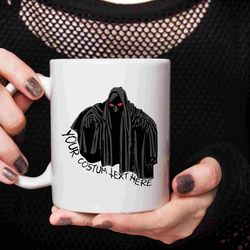 custom halloween mug, spooky season gift, personalized text