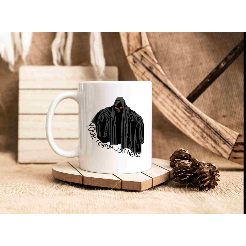 Custom Halloween Mug, Spooky Season Gift, Personalized Text, Grim Reaper Design, Personal Quote, Thanksgiving Present, October Gift, Autumn - 2.jpg