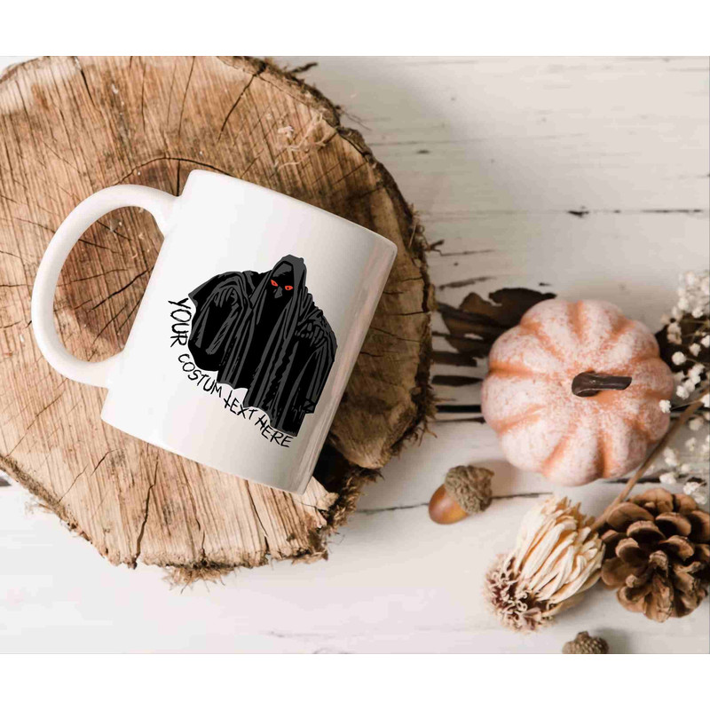 Custom Halloween Mug, Spooky Season Gift, Personalized Text, Grim Reaper Design, Personal Quote, Thanksgiving Present, October Gift, Autumn - 3.jpg