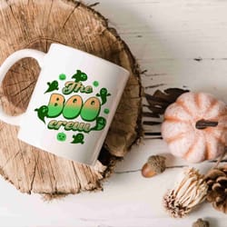 ghost halloween mug, boo crew, thanksgiving present idea