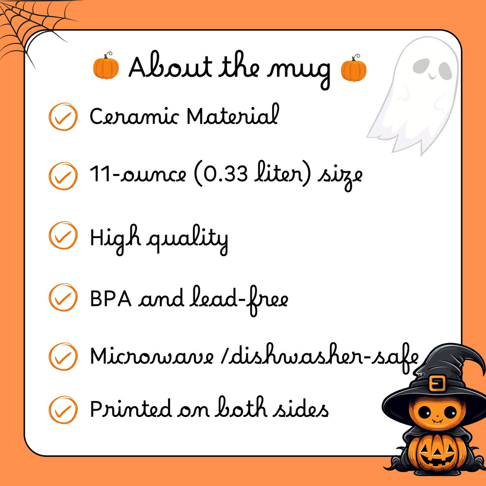 Halloween Mug Six Signs your are a WITCH, Autumn Gift, Thanksgiving Present, Funny Humerous Saying, Fall Vibes, Gift For Her, Printed Mug - 5.jpg