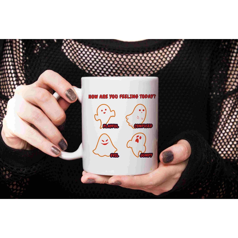 Halloween Mug, Thanksgiving gift idea, Spooky Season Gift, Cute Fall Coffee, Autumn Ceramic Mug, funny present, Ghost Mood Mug, for himher - 2.jpg