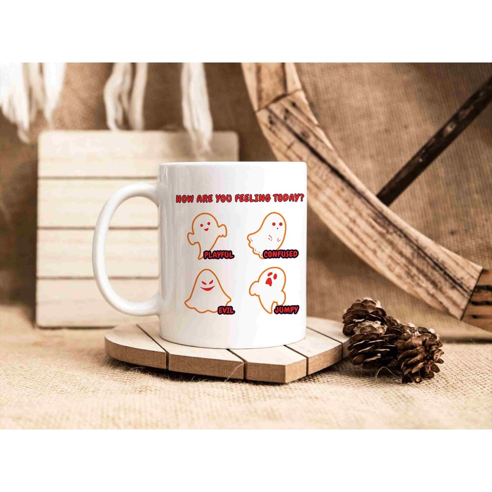 Halloween Mug, Thanksgiving gift idea, Spooky Season Gift, Cute Fall Coffee, Autumn Ceramic Mug, funny present, Ghost Mood Mug, for himher - 4.jpg