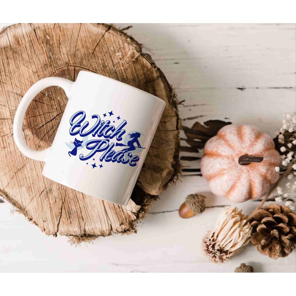 Witch Please Autumn Mug, Halloween Gift, Thanksgiving Present, Fall Vibes, Funny Humerous Saying, Printed Mug, Groovy, Gift For Her - 1.jpg