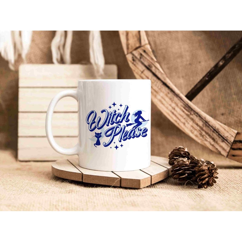 Witch Please Autumn Mug, Halloween Gift, Thanksgiving Present, Fall Vibes, Funny Humerous Saying, Printed Mug, Groovy, Gift For Her - 4.jpg
