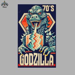 godzilla 70s sublimation png download