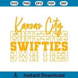 Vintage Kansas City Swifties SVG Cutting Digital File