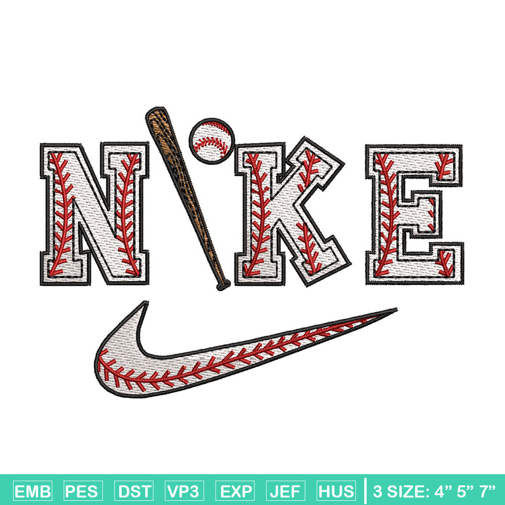 Baseball x nike embroidery design, Baseball embroidery, Nike design, Embroidery shirt, Embroidery file, Digital download.jpg