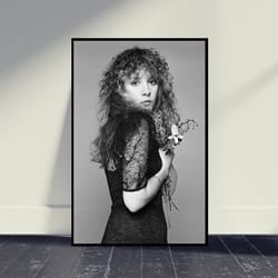 stevie nicks young art music poster wall art decor, living room decor, home decor, art poster for gift
