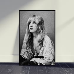 stevie nicks young art music poster wall art decor, living room decor, home decor, beautiful art poster for gift