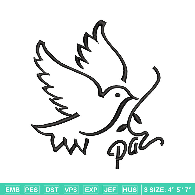 Bird logo embroidery design, Bird embroidery, Embroidery file, Embroidery shirt, Emb design, Digital download.jpg