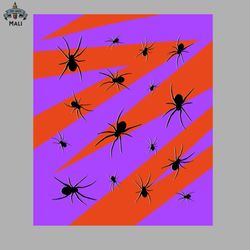 halloween spider pattern on purple and orange sublimation png download