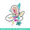 Butterfly color embroidery design, Butterfly embroidery, Embroidery file, Embroidery shirt, Emb design, Digital download.jpg