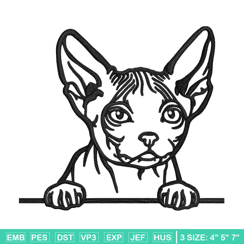 Cat black white embroidery design, Cat embroidery, Embroidery file, Embroidery shirt, Emb design, Digital download.jpg