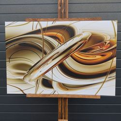 abstract orange white lines wall art painting the picture print on canvas abstract pictures for home decor decoration gi