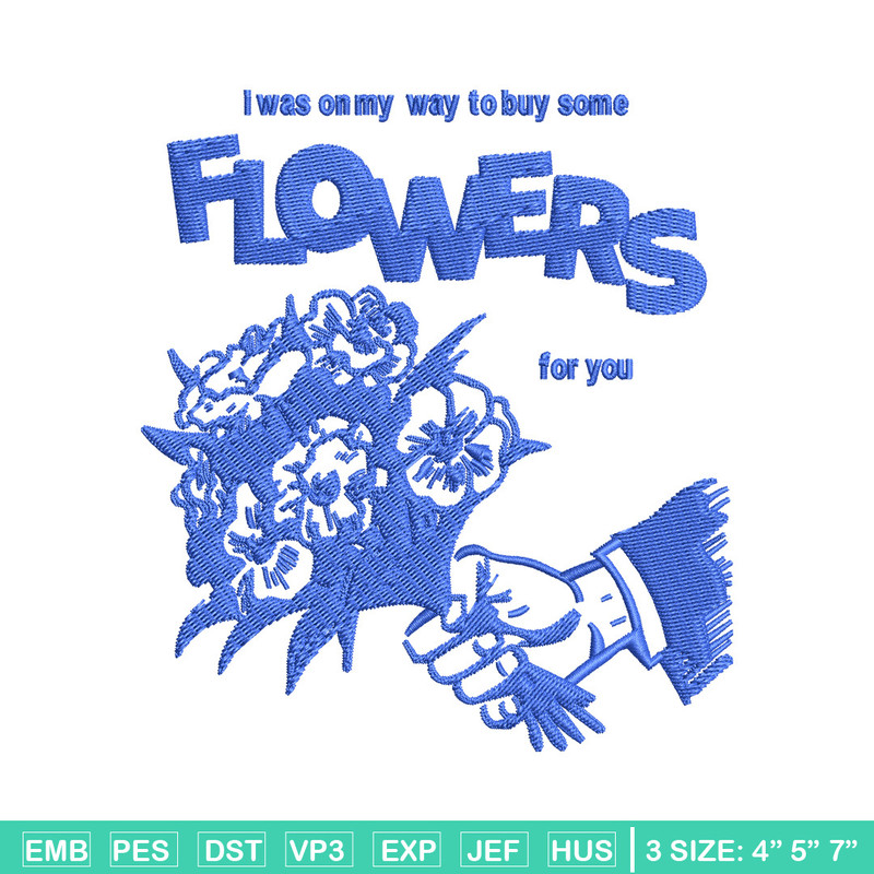 Flower for you embroidery design, Flower embroidery, Embroidery file, Embroidery shirt, Emb design, Digital download.jpg