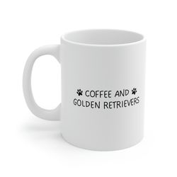coffee and golden retrievers mug 11 oz ceramic coffee mug golden retri