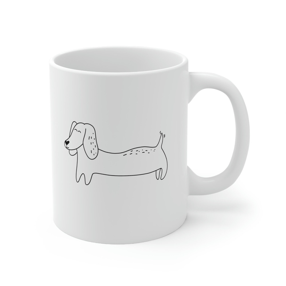 Dachshund Mug 11 oz Ceramic Dog Mugs Dachshund Lover Gift Dog Mom Mug Funny Dog Mug Weiner Dog Lover Weiner Dog Mug - 1.jpg