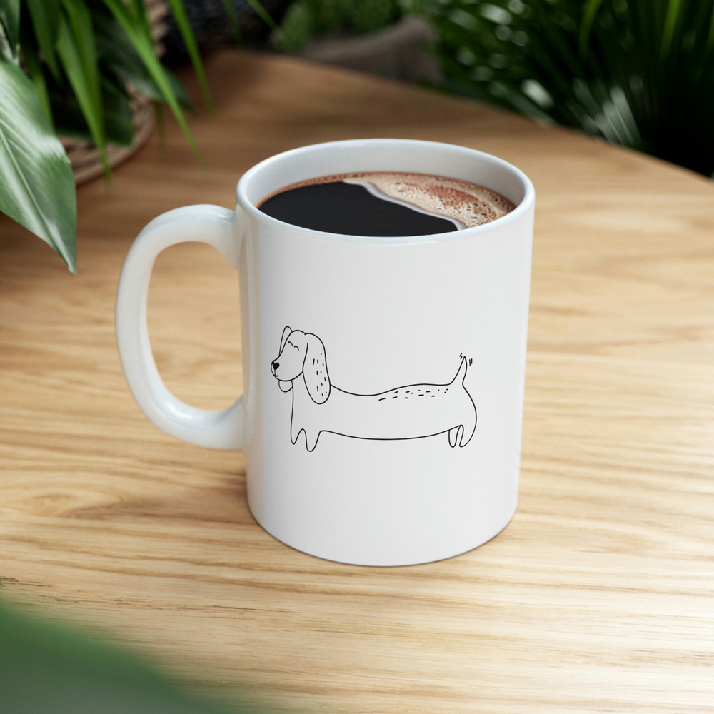 Dachshund Mug 11 oz Ceramic Dog Mugs Dachshund Lover Gift Dog Mom Mug Funny Dog Mug Weiner Dog Lover Weiner Dog Mug - 4.jpg