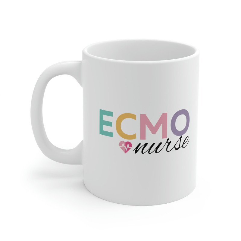 ECMO Nurse Mug 11 oz Ceramic Coffee Mug Ecmo Specialist Mug Nurse Gifts Critical Care Nurses Ecmo Gift Mug Ecmo Gift for Nurse - 1.jpg