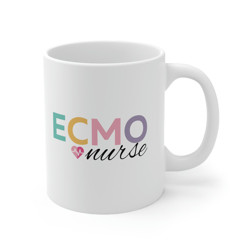 ECMO Nurse Mug 11 oz Ceramic Coffee Mug Ecmo Specialist Mug Nurse Gifts Critical Care Nurses Ecmo Gift Mug Ecmo Gift for Nurse - 3.jpg