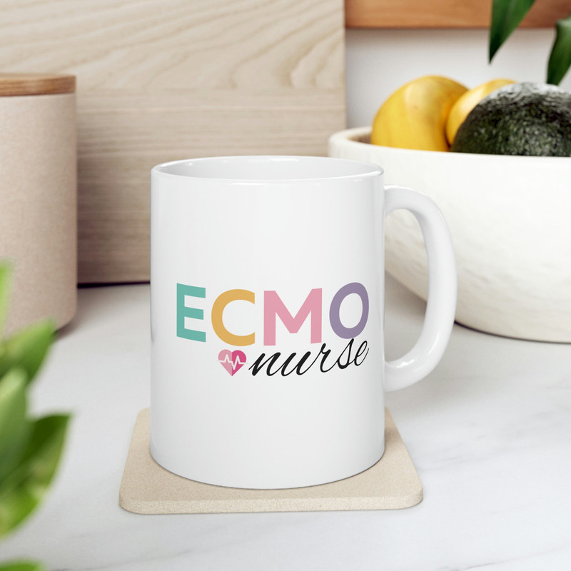 ECMO Nurse Mug 11 oz Ceramic Coffee Mug Ecmo Specialist Mug Nurse Gifts Critical Care Nurses Ecmo Gift Mug Ecmo Gift for Nurse - 4.jpg