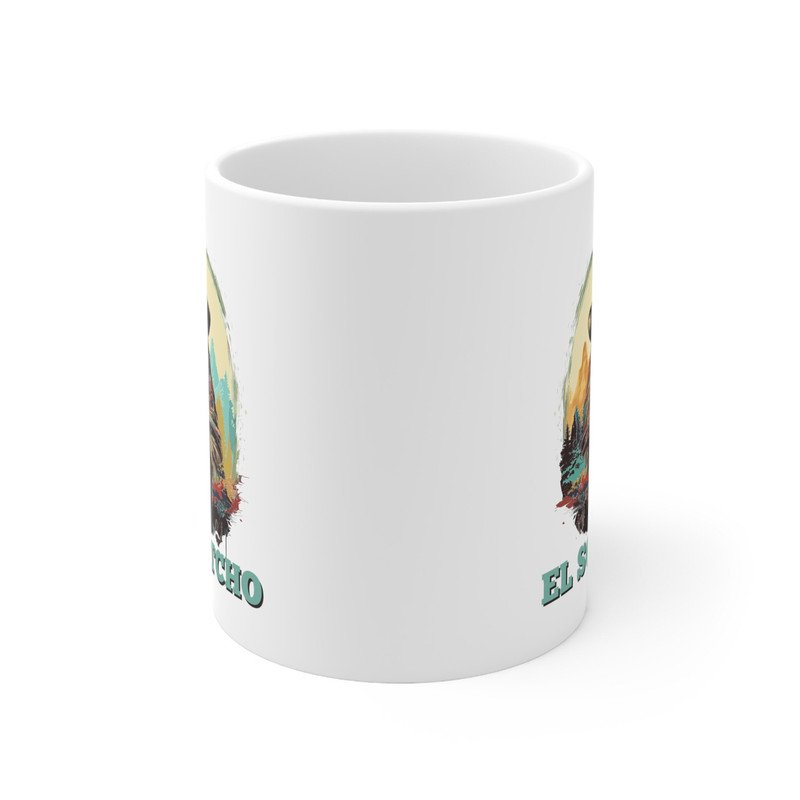 El Squatcho Bigfoot Mug Ceramic 11 oz, Bigfoot Coffee Mug, Bigfoot Gifts, Christmas Gift, Birthday Gift, Yeti Mug, Camping Mug, Gift for Him - 3.jpg