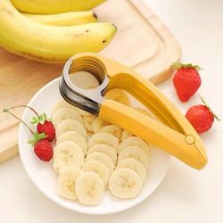banana slicer stainless steel fruit cutter vegetable tools