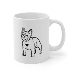 french bulldog mug 11 oz ceramic dog coffee mug dog lover gift frenchi