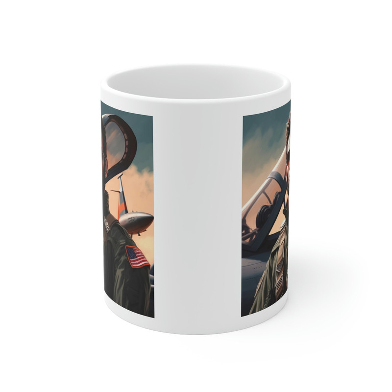 Funny Abraham Lincoln Coffee Mug 11 oz Abraham Lincoln Top Gun Mug Abe Lincoln Mug 4th of July Mug President Mug Funny Gift - 2.jpg