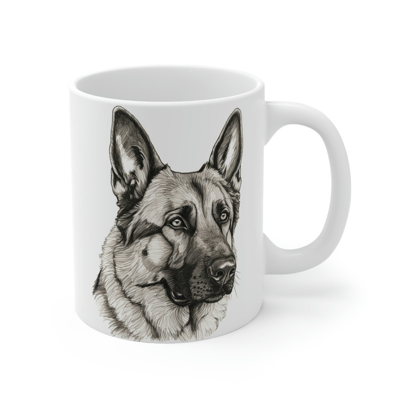 German Shepherd Coffee Mug 11 oz German Shepherd Mug White German Shepherd Mug German Shepherd Gifts German Shepherd Lover Gift - 3.jpg