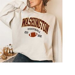 Washington Football Sweatshirt, Vintage Washington Crewneck Shirt, Washington Football Crewneck, Retro Washington Shirt,