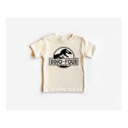 dino four shirt, birthday saurus shirt, dinosaur birthday boy shirt, fourth birthday toddler shirt, kids birthday clothi
