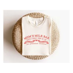 breastfeeding mama shirt, mom's milk bar t-shirt, nursing tee, vintage style mommy shirt, gift for new mama