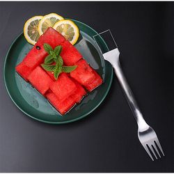watermelon slicer cutter fork 2-in-1 stainless