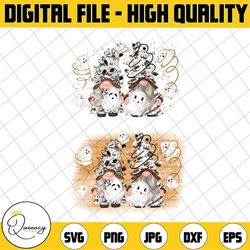 ghost gnome png design, ghost clip art, cute characters,halloween sublimation designs, instant download
