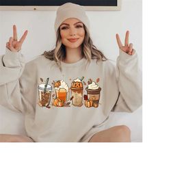 Fall Coffee Shirt, Halloween Coffee Shirt, Cute Pumpkin Latte Shirt, Pumpkin Spice Latte Shirt, Coffee Lover Halloween S