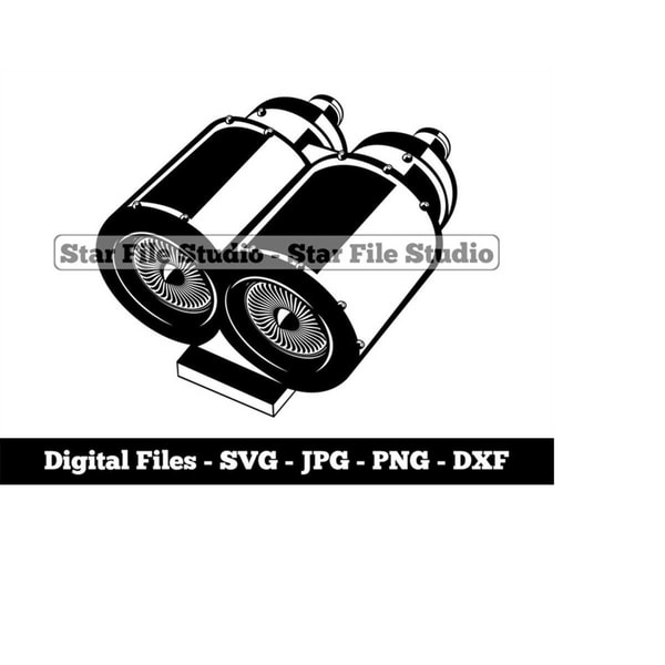 Double Jet Engine Graphics Jet Double Engine Svg, Aircraft Engine Svg, Airplane Engine | Inspire ...