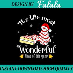 it's the most wonderful time of the year png, debbie christmas tree png, christmas cake sublimation, christmas png, wint