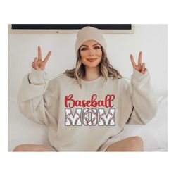 baseball mom shirt, baseball mom sweatshirt, trendy baseball mom t-shirt, baseball lover mama