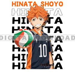 hinata shoyo svg, anime tshirt design bundle, manga design bundle, anime svg digital file 04