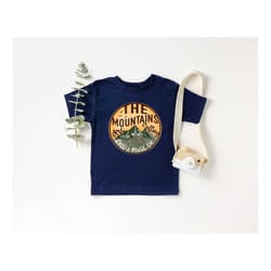 the mountains are calling toddler shirt, camping crew t-shirt, camping kids tee, family vacation shirts, funny camper sh