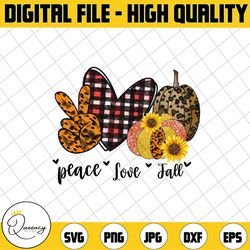 peace love fall png, sublimation design, pumpkin png instant download, fall shirt print, autumn sublimation, pumpkin png