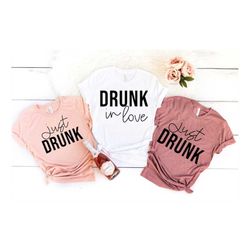 bachelorette party shirt, drunk in love shirt, just drunk shirt, bride shirt, bridesmaid shirt, 80s themed bachelorette